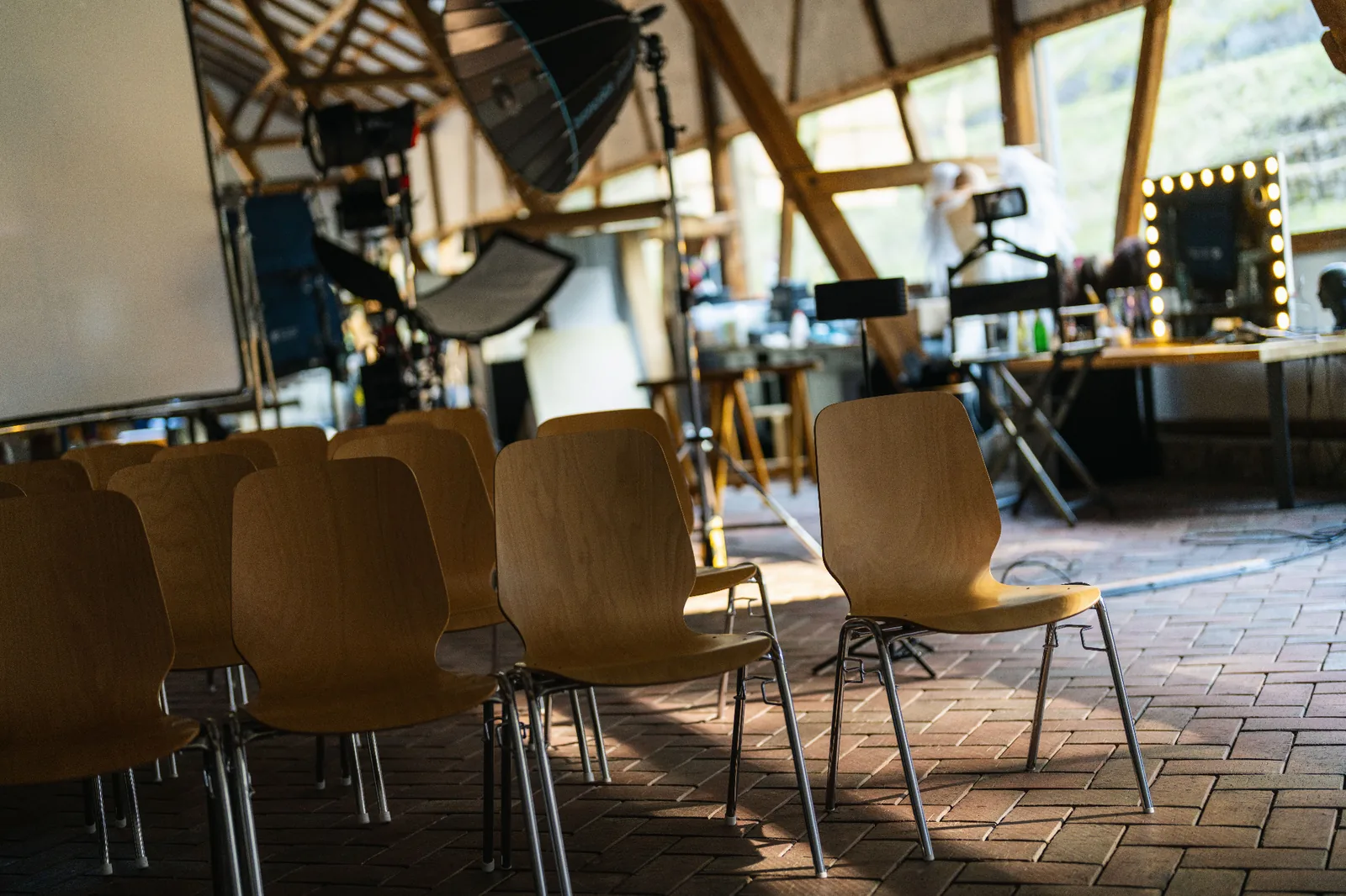 Workshop- und Seminarbestuhlung im Studio